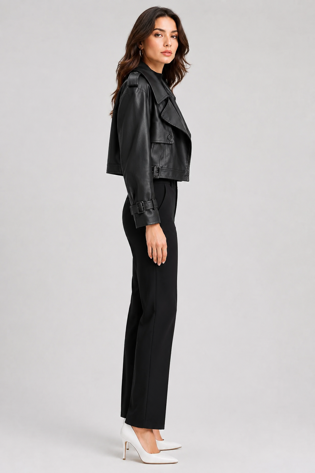 Judith Cropped Trench Coat