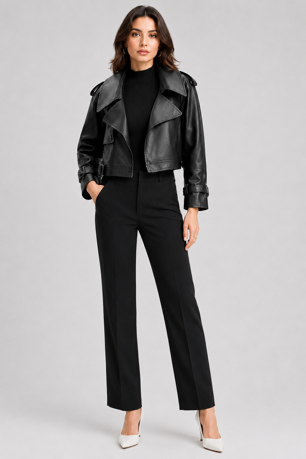 Judith Cropped Trench Coat
