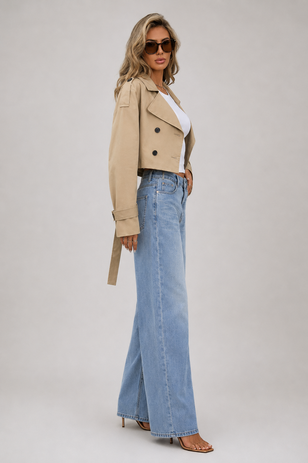 Francis Cropped Trench Coat