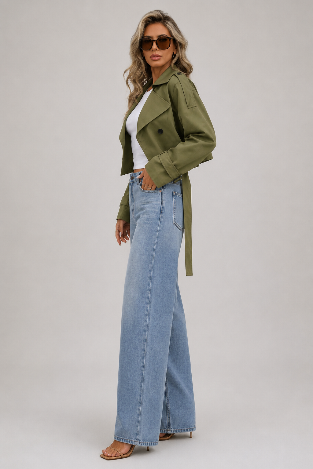 Francis Cropped Trench Coat