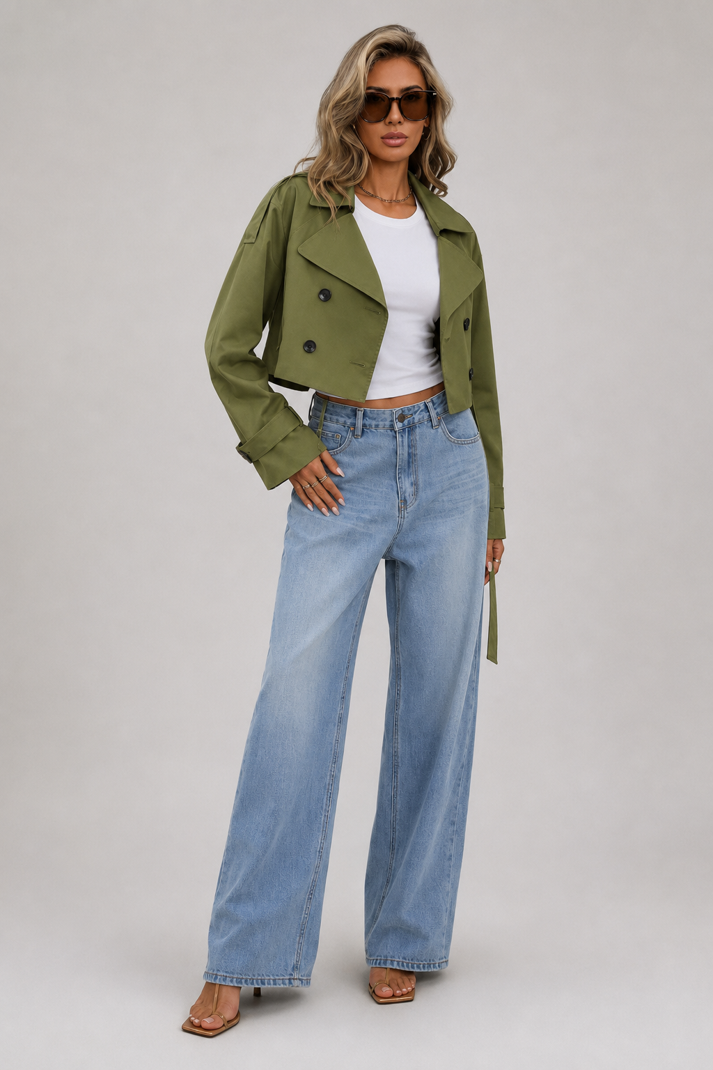 Francis Cropped Trench Coat