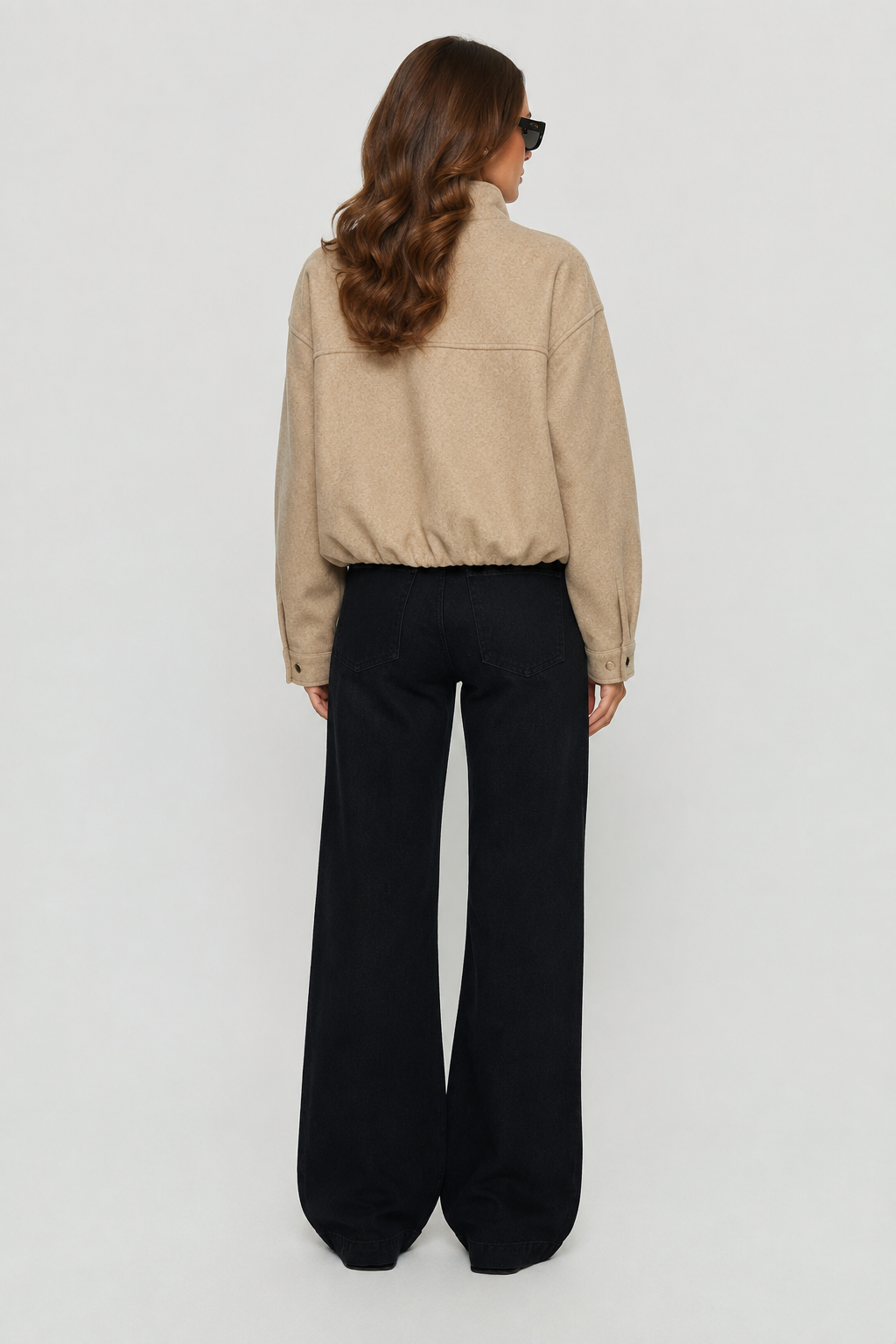 Poppy Faux Wool Bomber Jacket