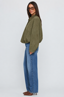 Suze Suede Look Bomber Jacket