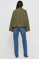 Suze Suede Look Bomber Jacket
