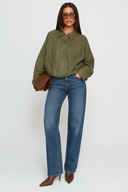 Suze Suede Look Bomber Jacket