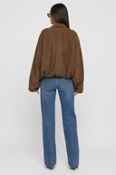 Suze Suede Look Bomber Jacket