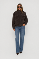 Elodie Suede Look Utility Jacket