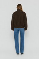 Julie Suede Look Cargo Jacket