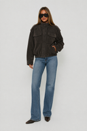 Julie Suede Look Cargo Jacket