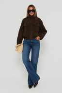 Julie Suede Look Cargo Jacket