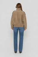 Julie Suede Look Cargo Jacket