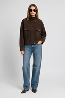 Elodie Suede Look Utility Jacket