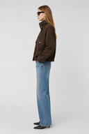 Elodie Suede Look Utility Jacket