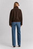 Elodie Suede Look Utility Jacket