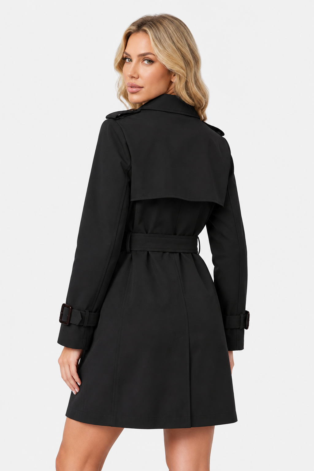 Women Belted Trench Coat