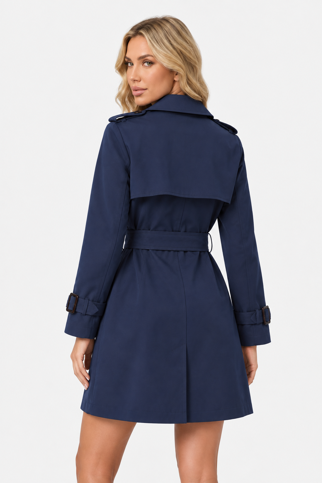 Women Belted Trench Coat