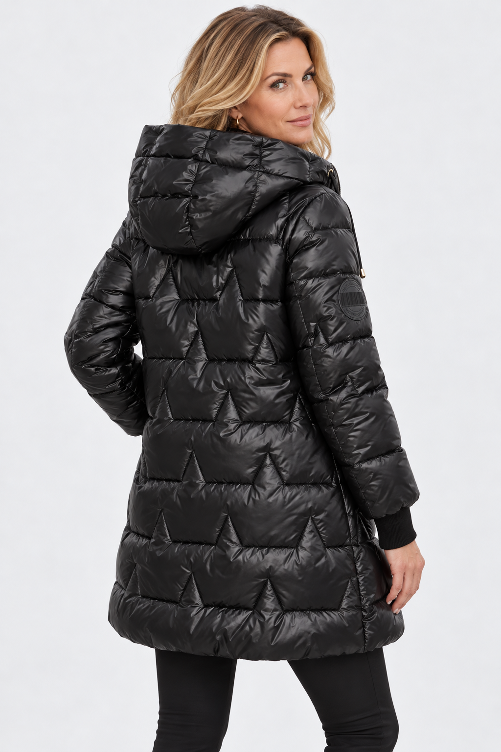 Rosamund Star Quilted Hooded Puffer Coat