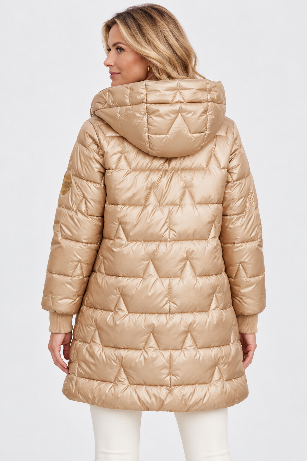 Rosamund Star Quilted Hooded Puffer Coat