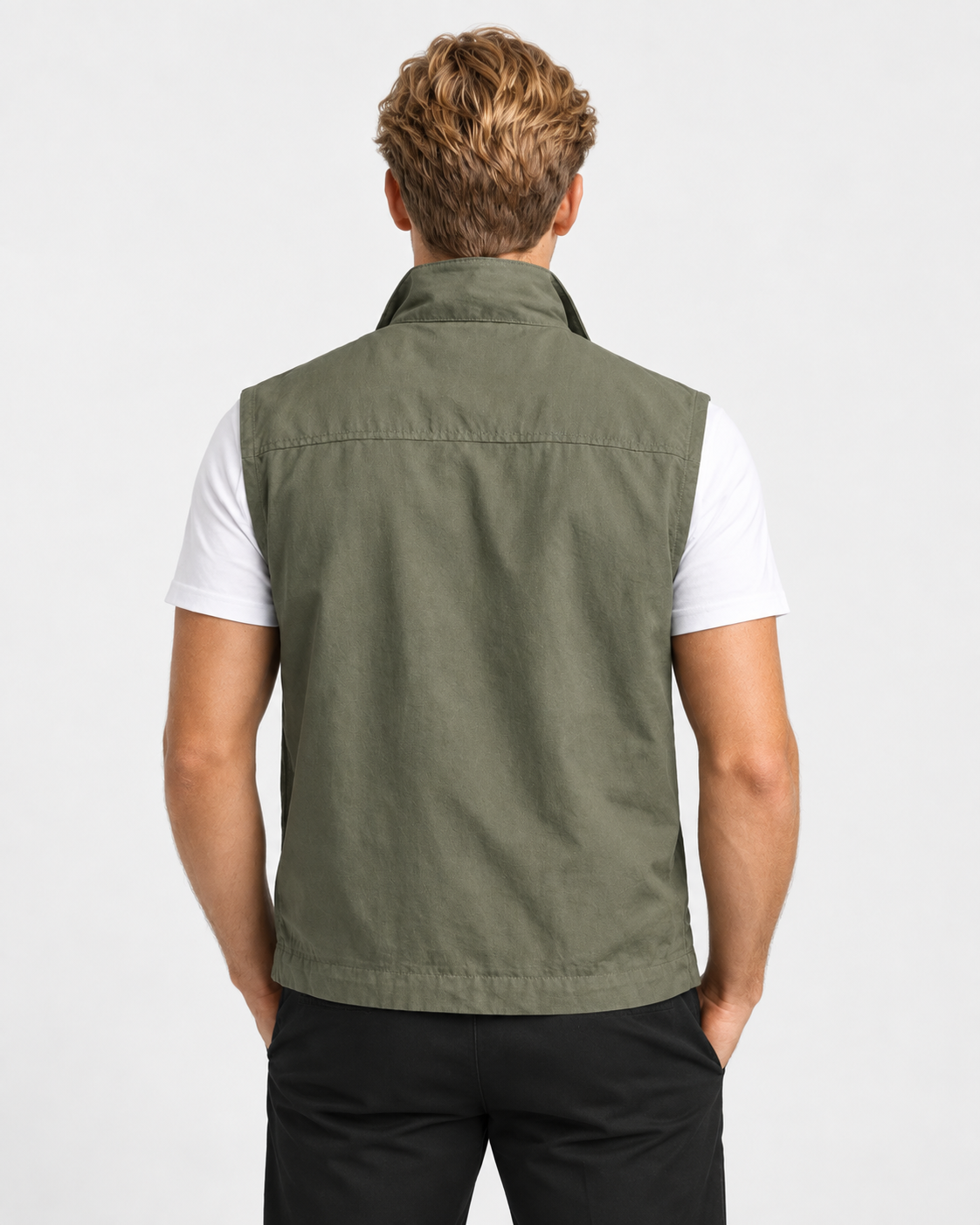 Men Multi Pocket Utility Gilet
