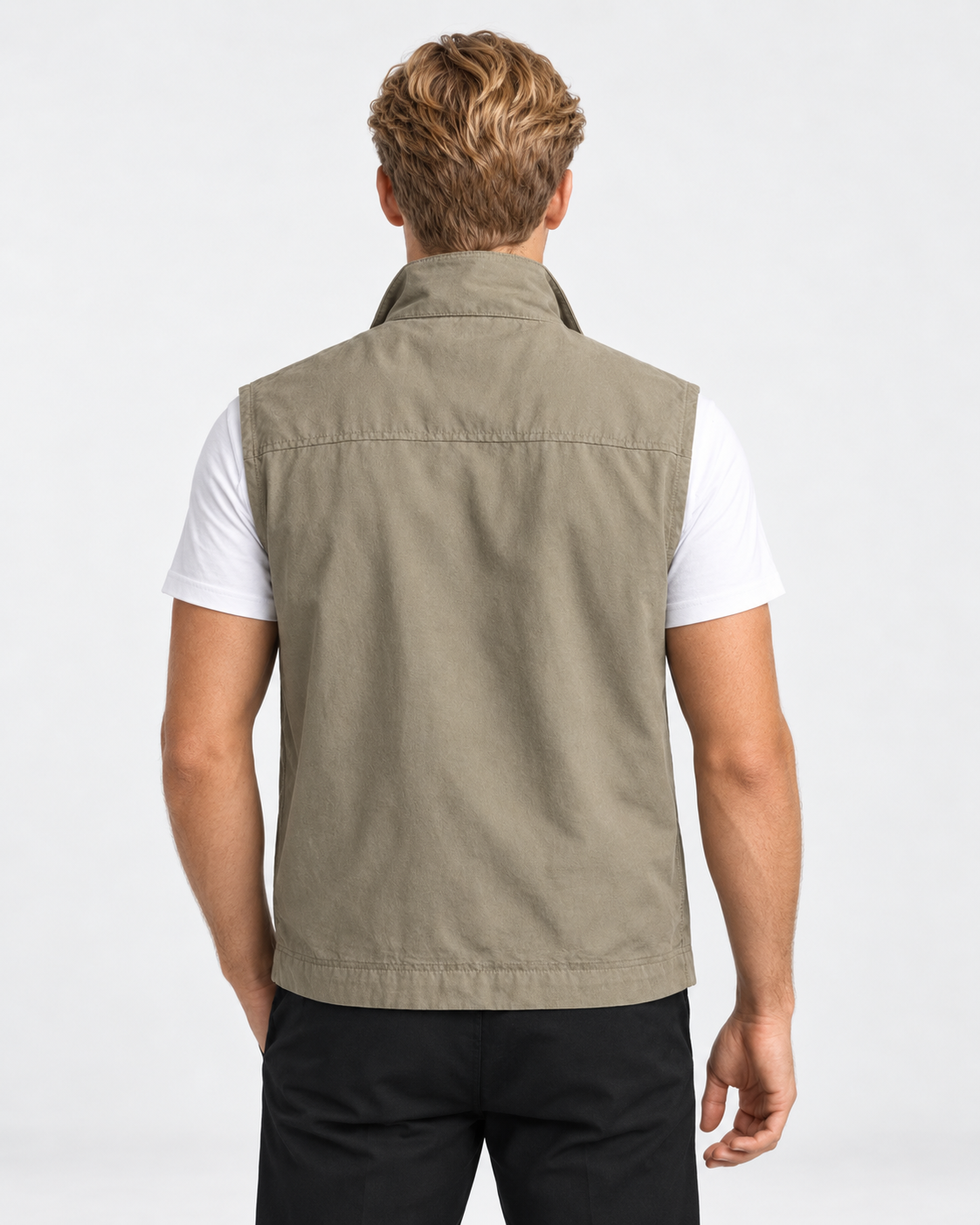 Men Multi Pocket Utility Gilet