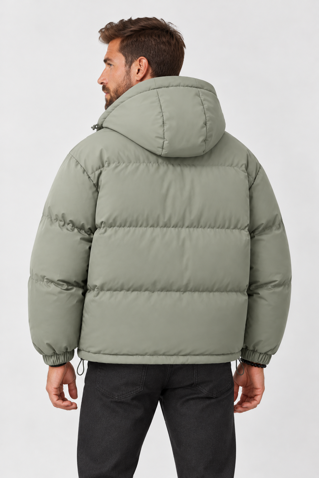 Doudoune à capuche pour homme coupe oversize