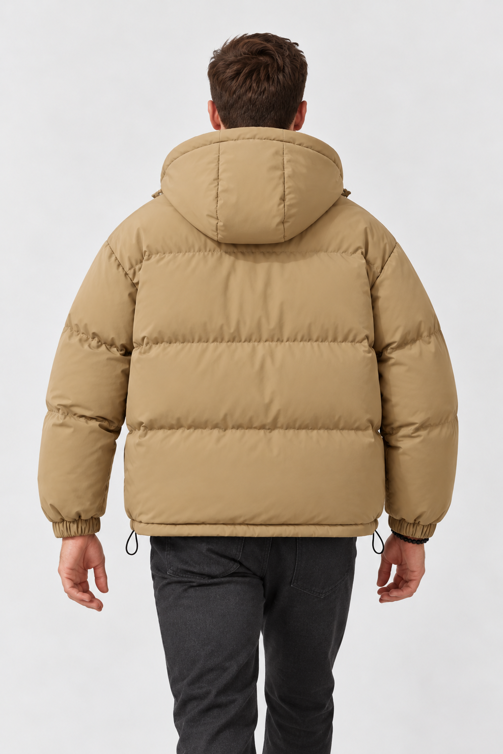 Doudoune à capuche pour homme coupe oversize