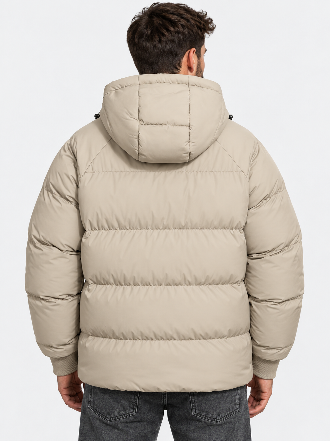 Men Oversized Hooded Puffer Jacket