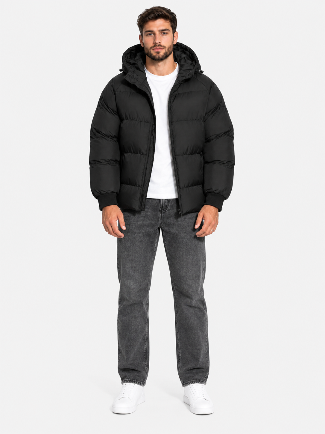 Men Oversized Hooded Puffer Jacket