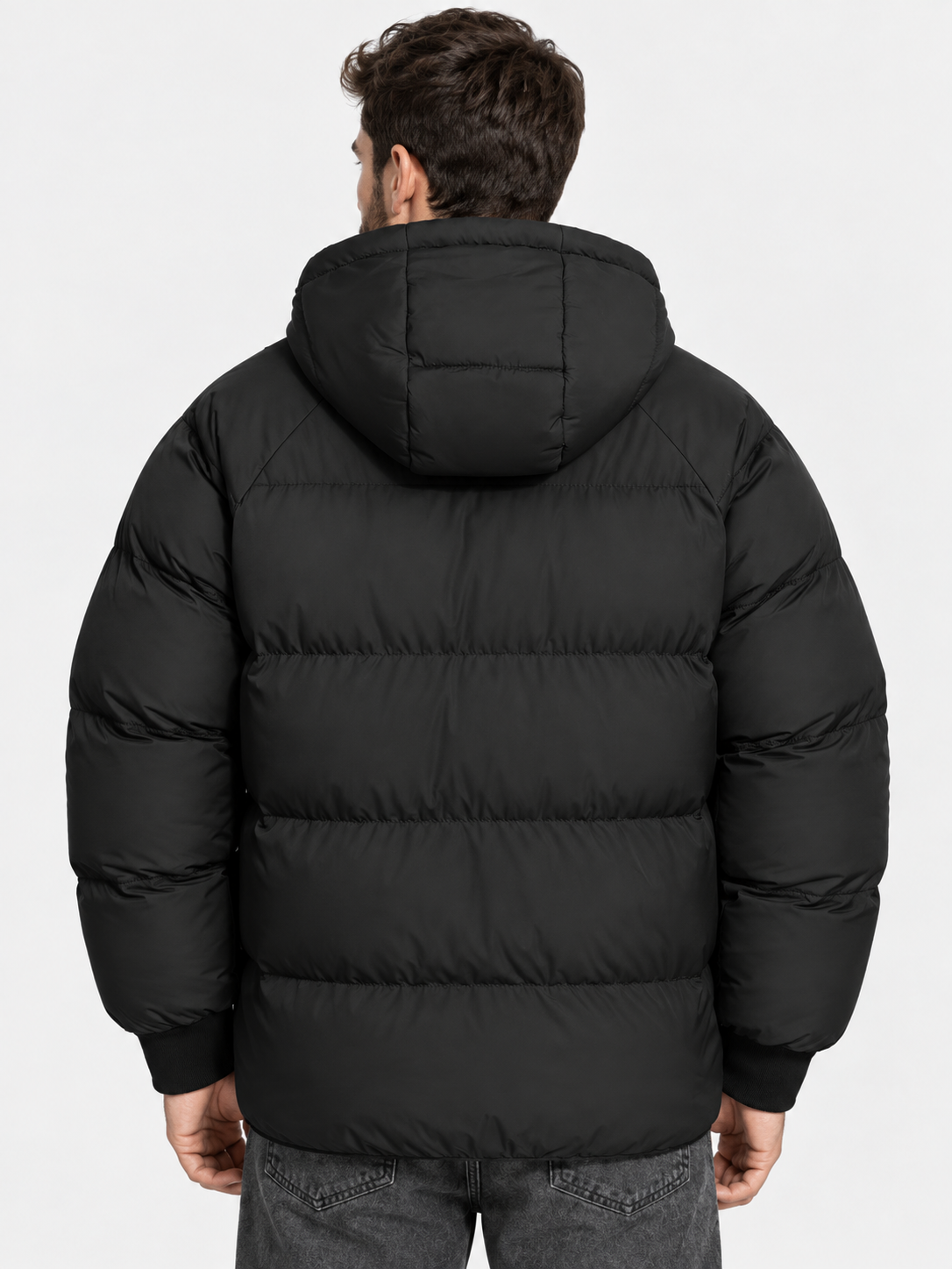 Men Oversized Hooded Puffer Jacket