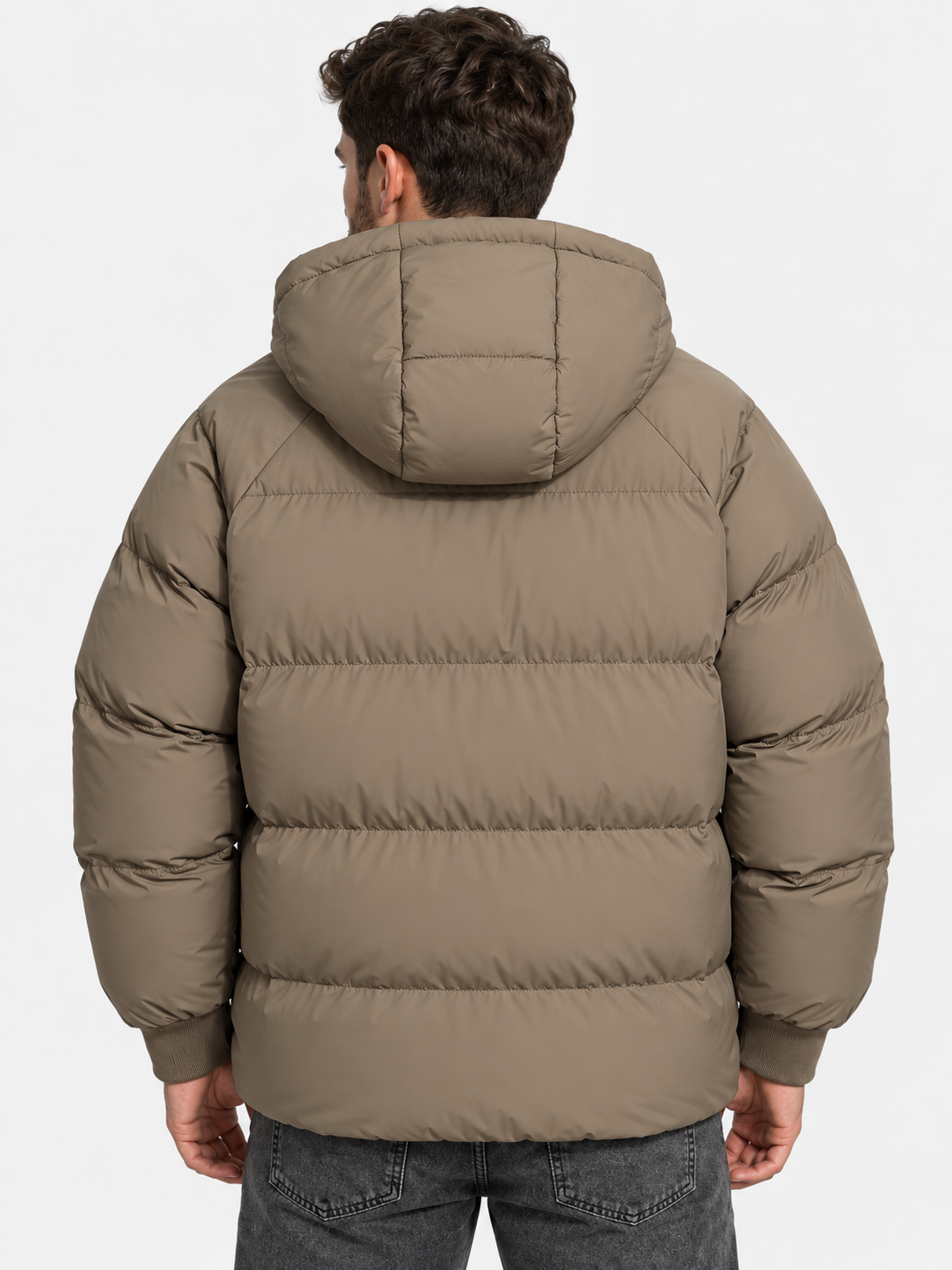 Men Oversized Hooded Puffer Jacket