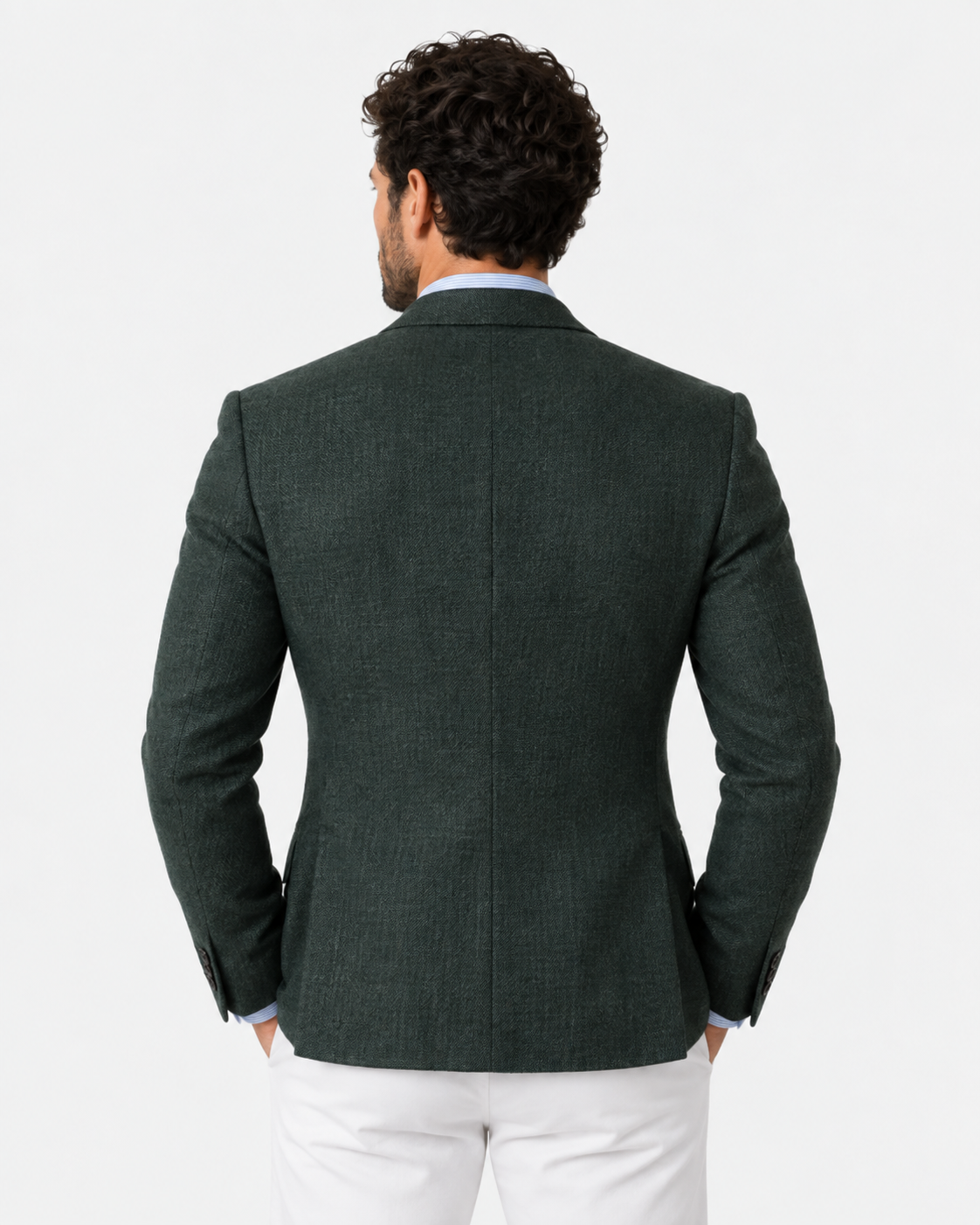 Men Single Breasted Tailored Blazer
