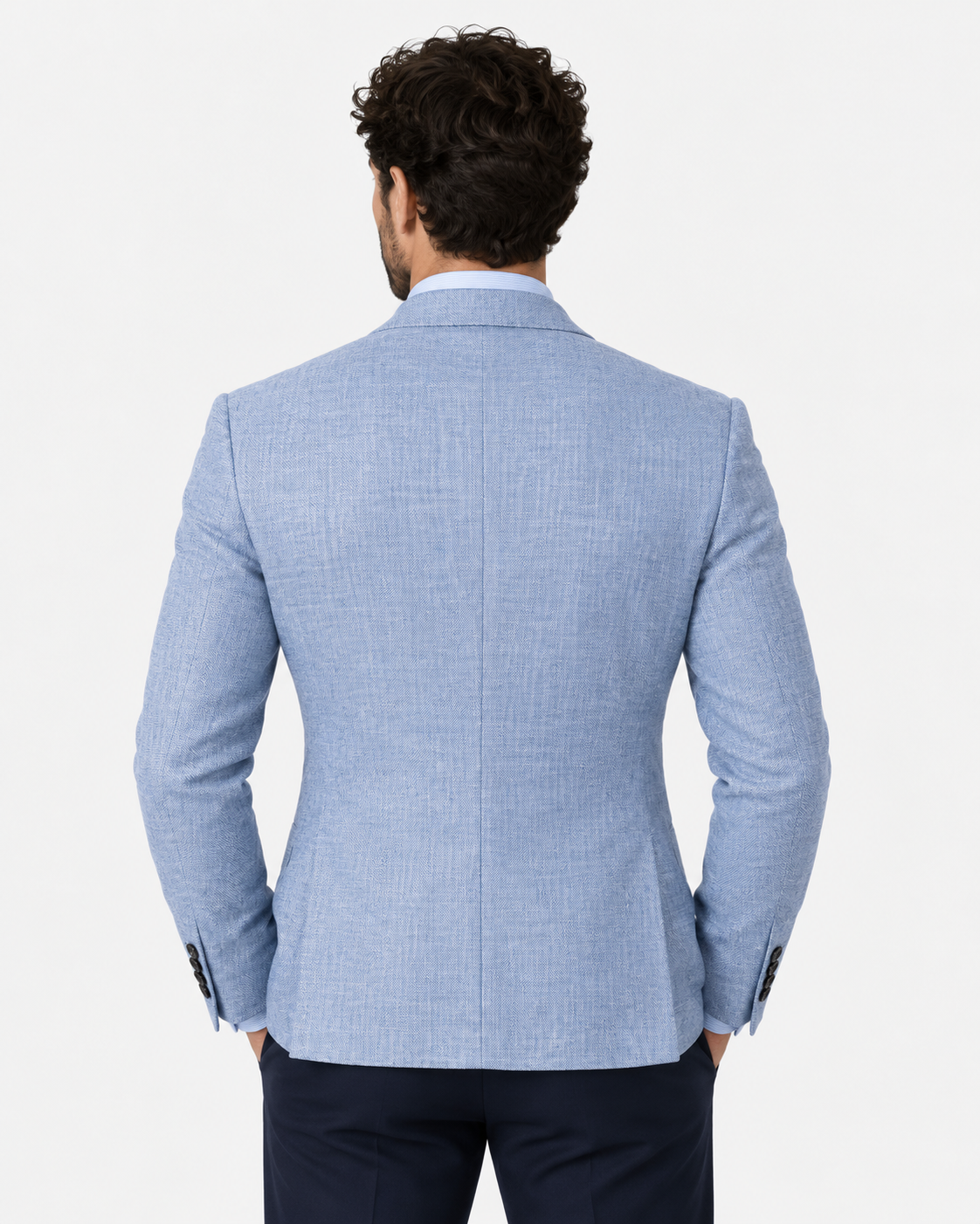 Men Single Breasted Tailored Blazer