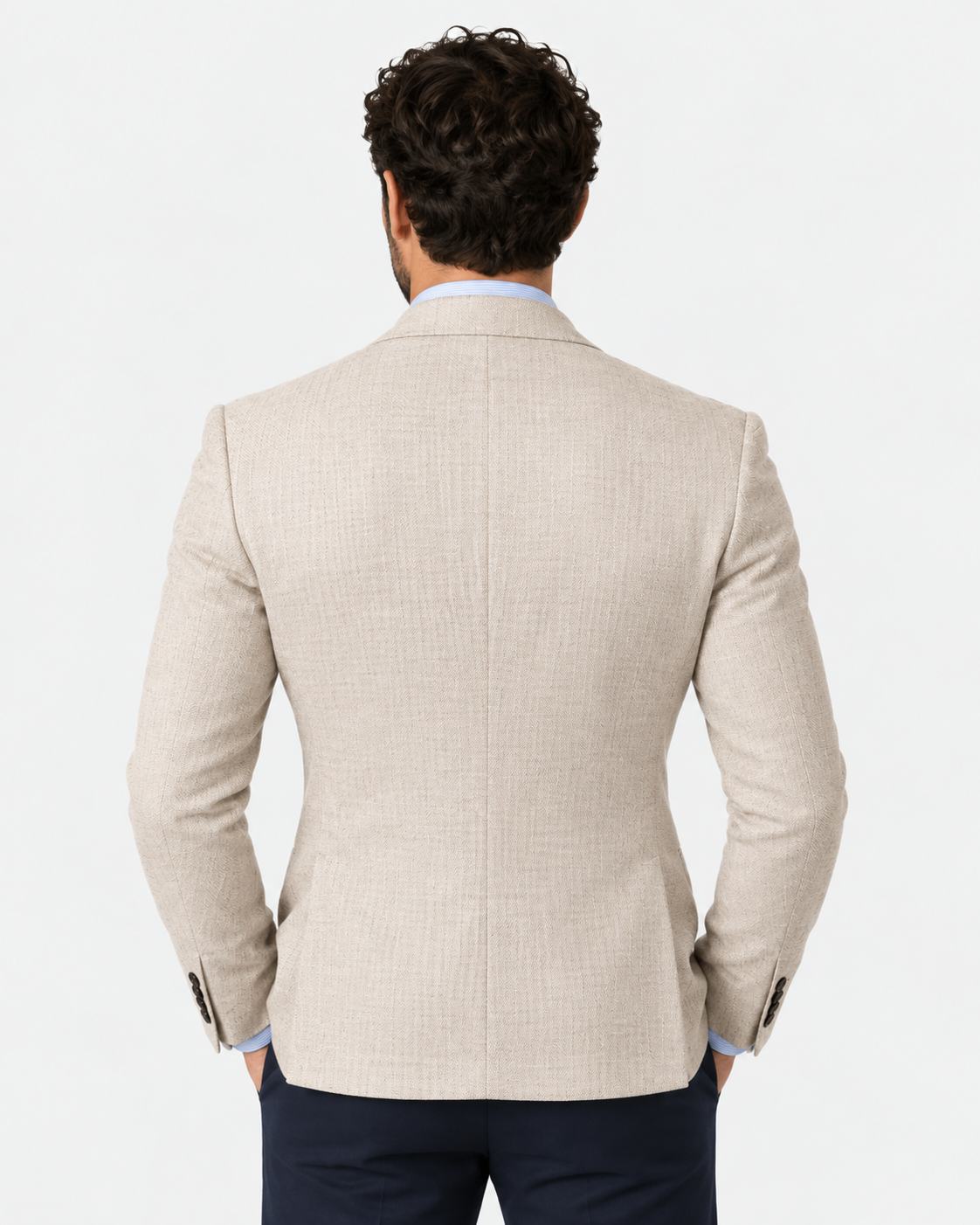 Men Single Breasted Tailored Blazer