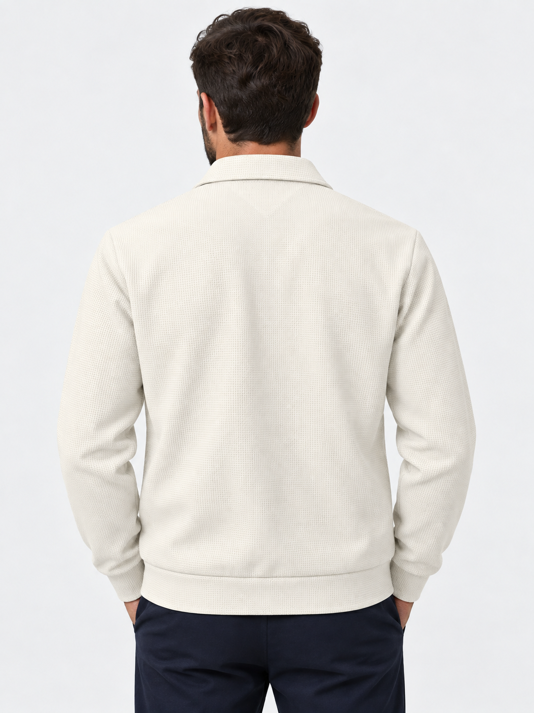 Men Textured Harrington Jacket