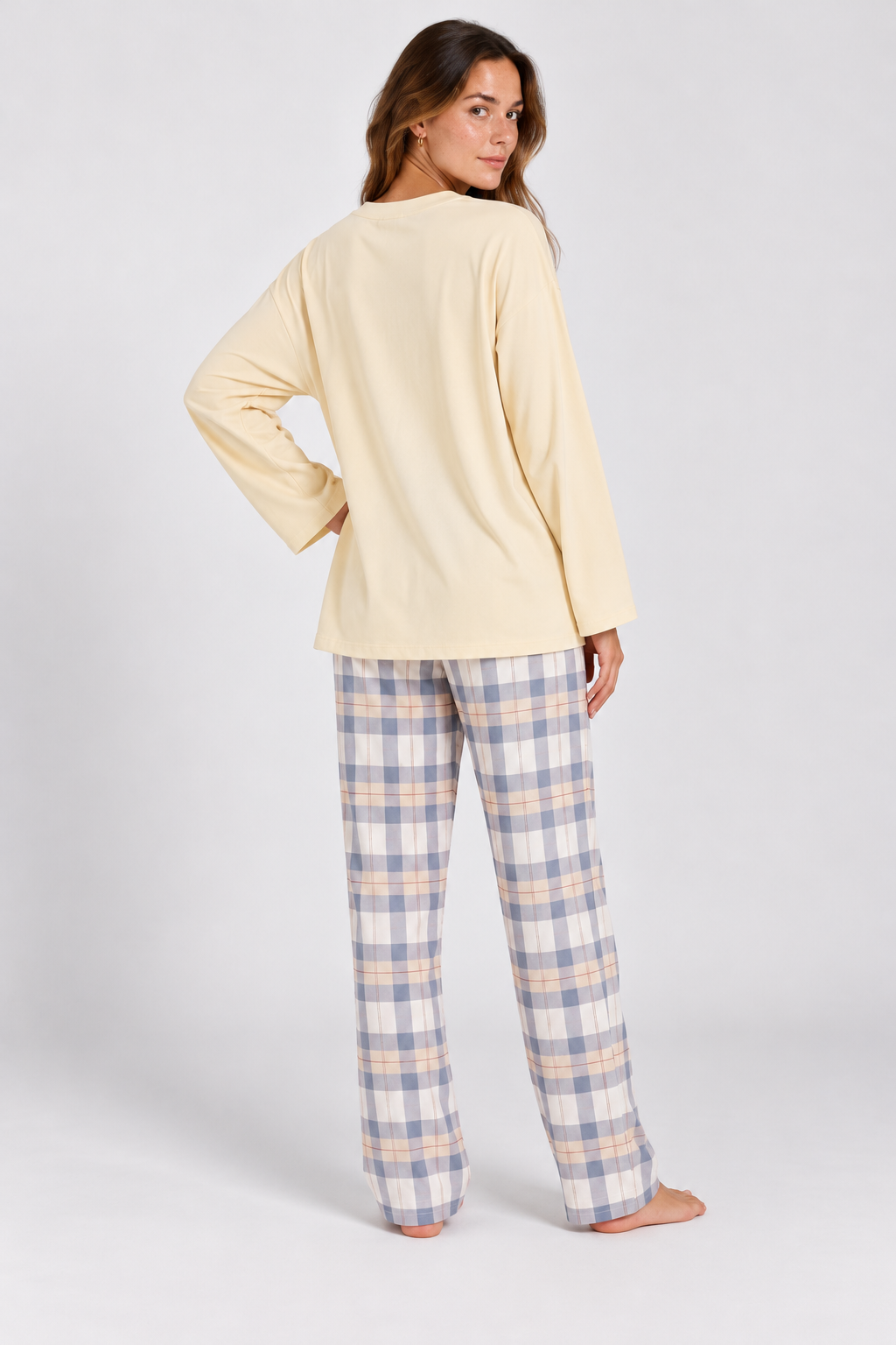 Hattie Checked Oversized Pyjama Set