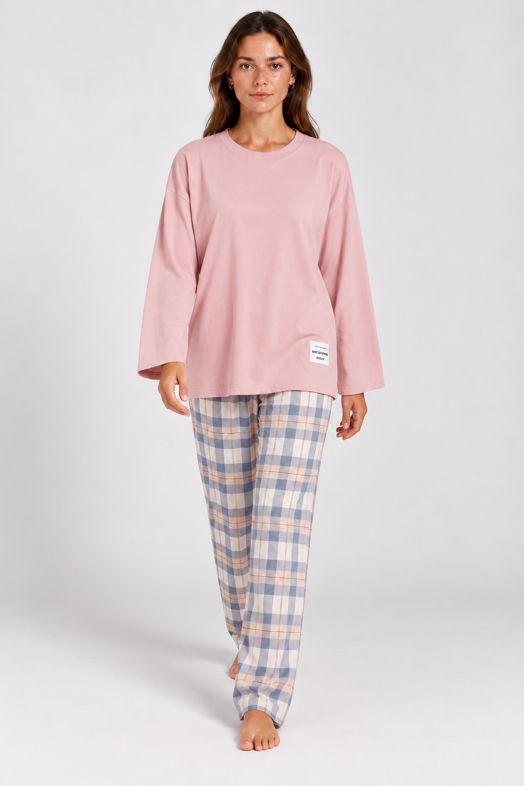 Hattie Checked Oversized Pyjama Set