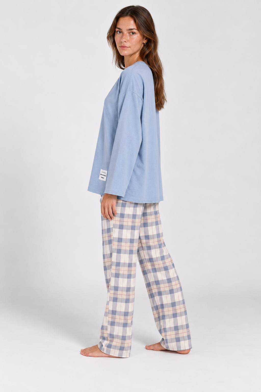 Hattie Checked Oversized Pyjama Set
