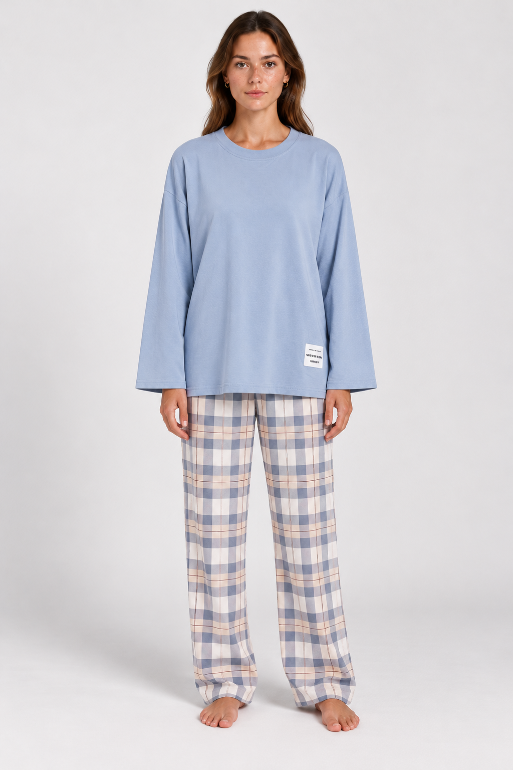 Hattie Checked Oversized Pyjama Set