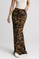 Denise Leopard Skirt