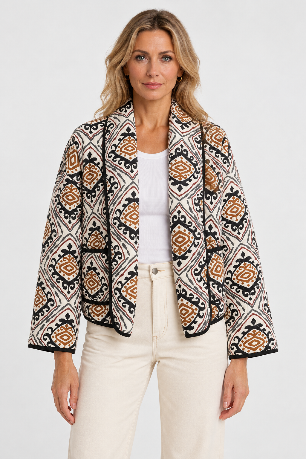 Isadora Quilted Kimono Jacket
