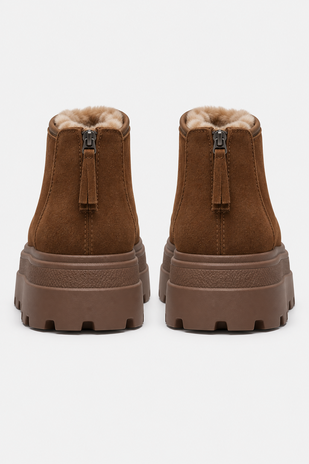 Women Fur Lined Ankle Snow Boots