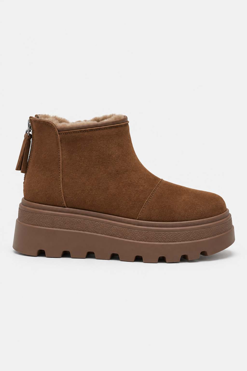 Women Fur Lined Ankle Snow Boots