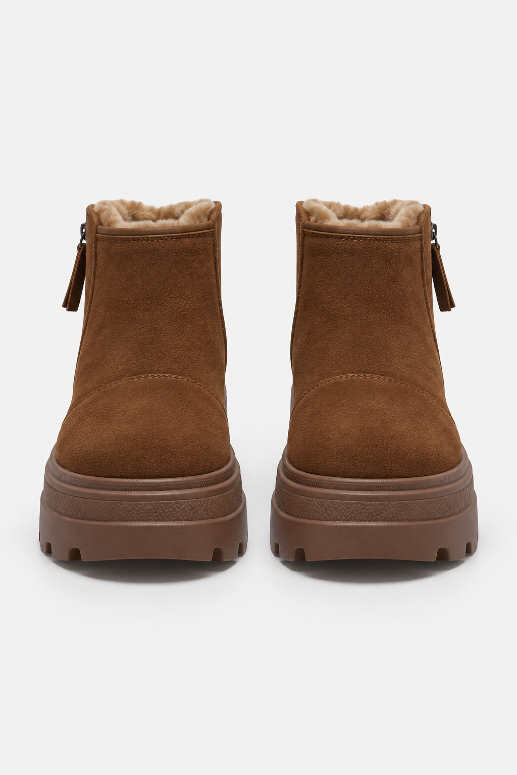 Women Fur Lined Ankle Snow Boots