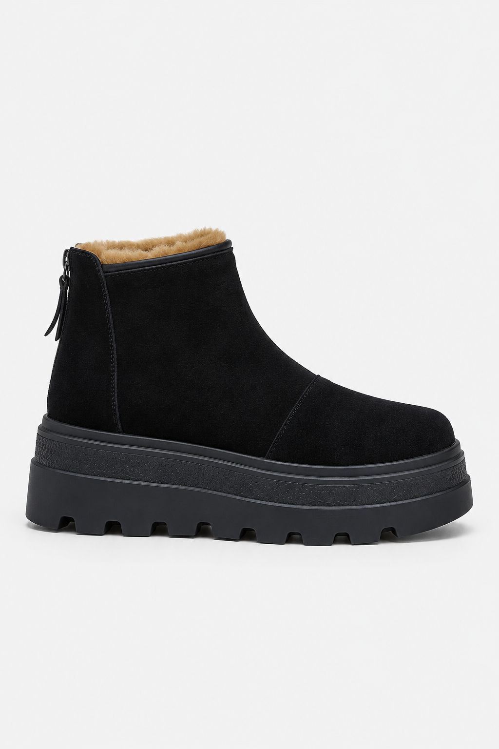 Women Fur Lined Ankle Snow Boots