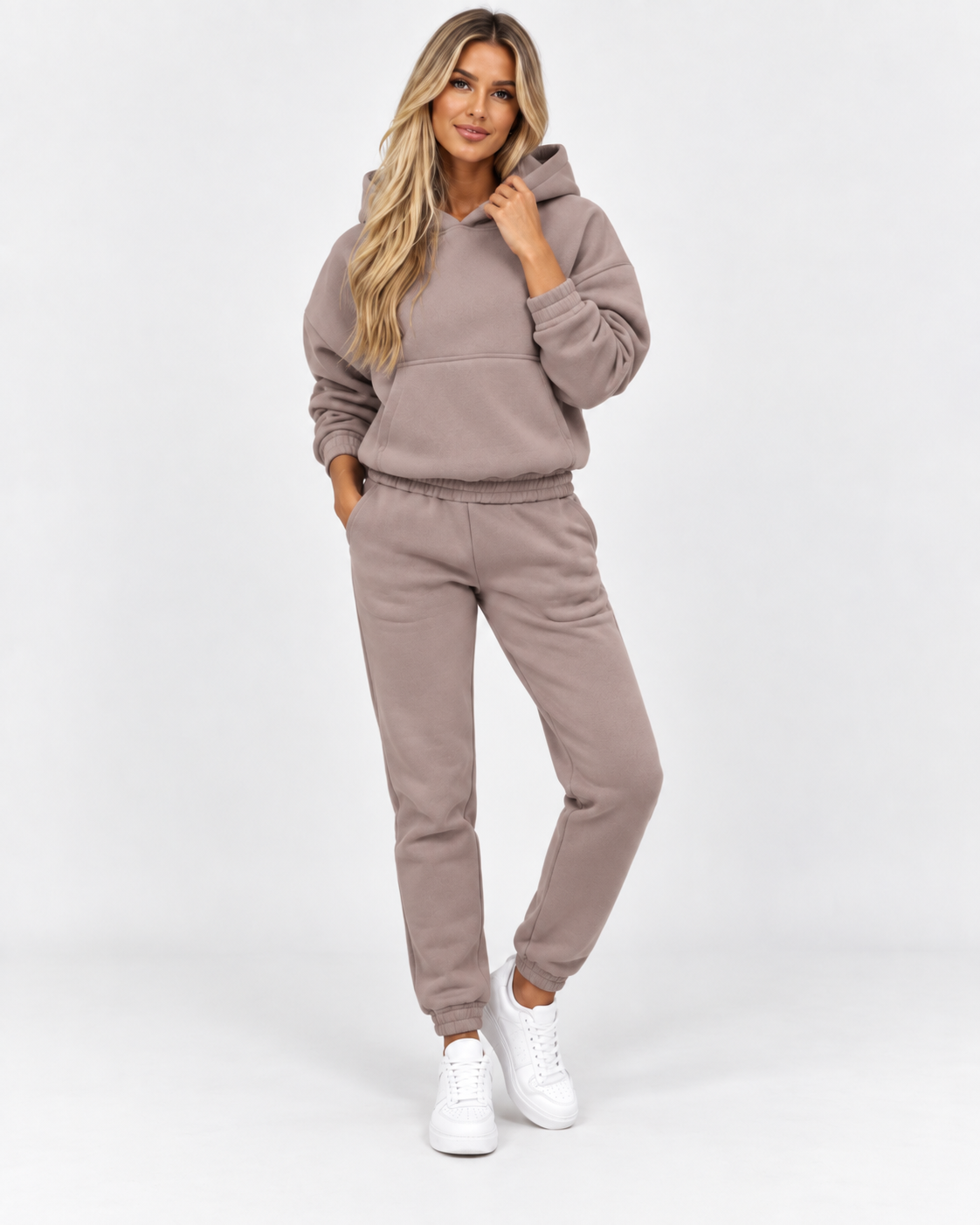Women Oversized Hoodie Joggers Co-ord Set