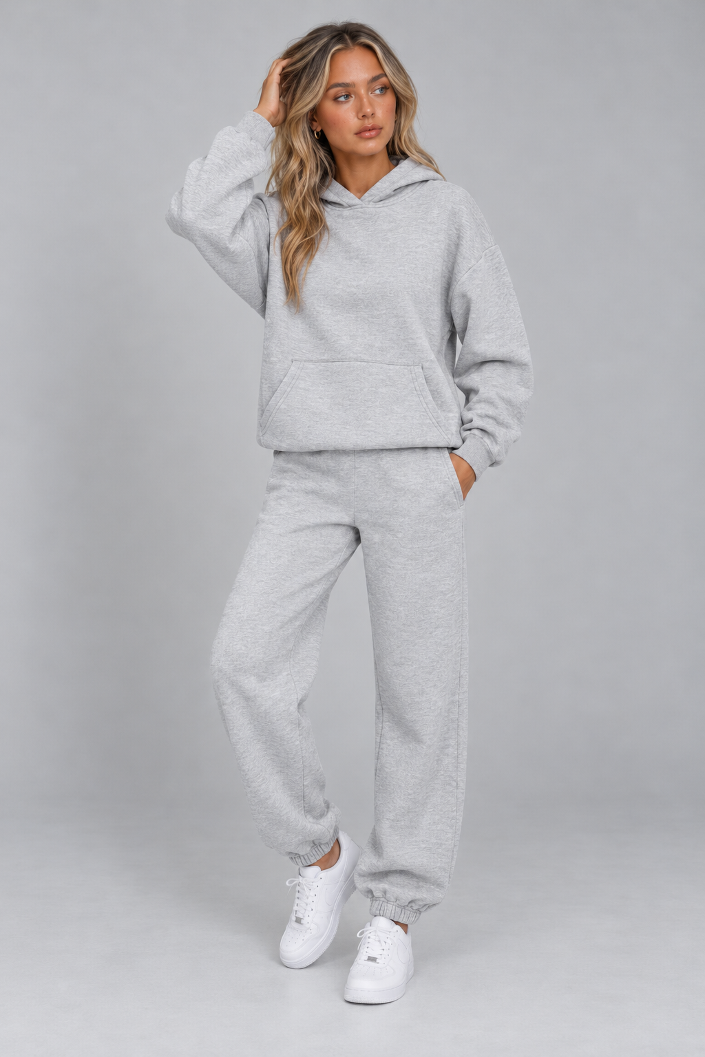 Women Oversized Hoodie Joggers Co Ord Set