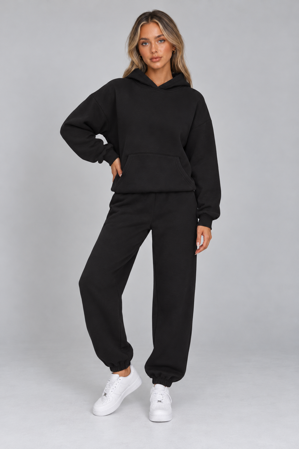Women Oversized Hoodie Joggers Co Ord Set