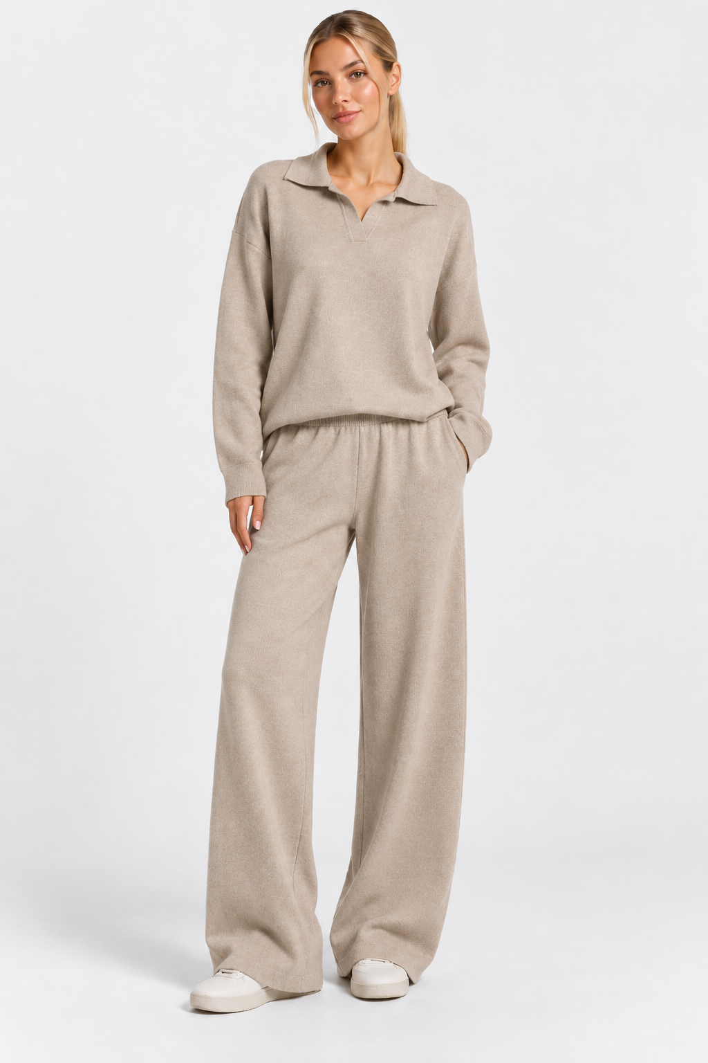 Women Knitted Oversized Loung Set