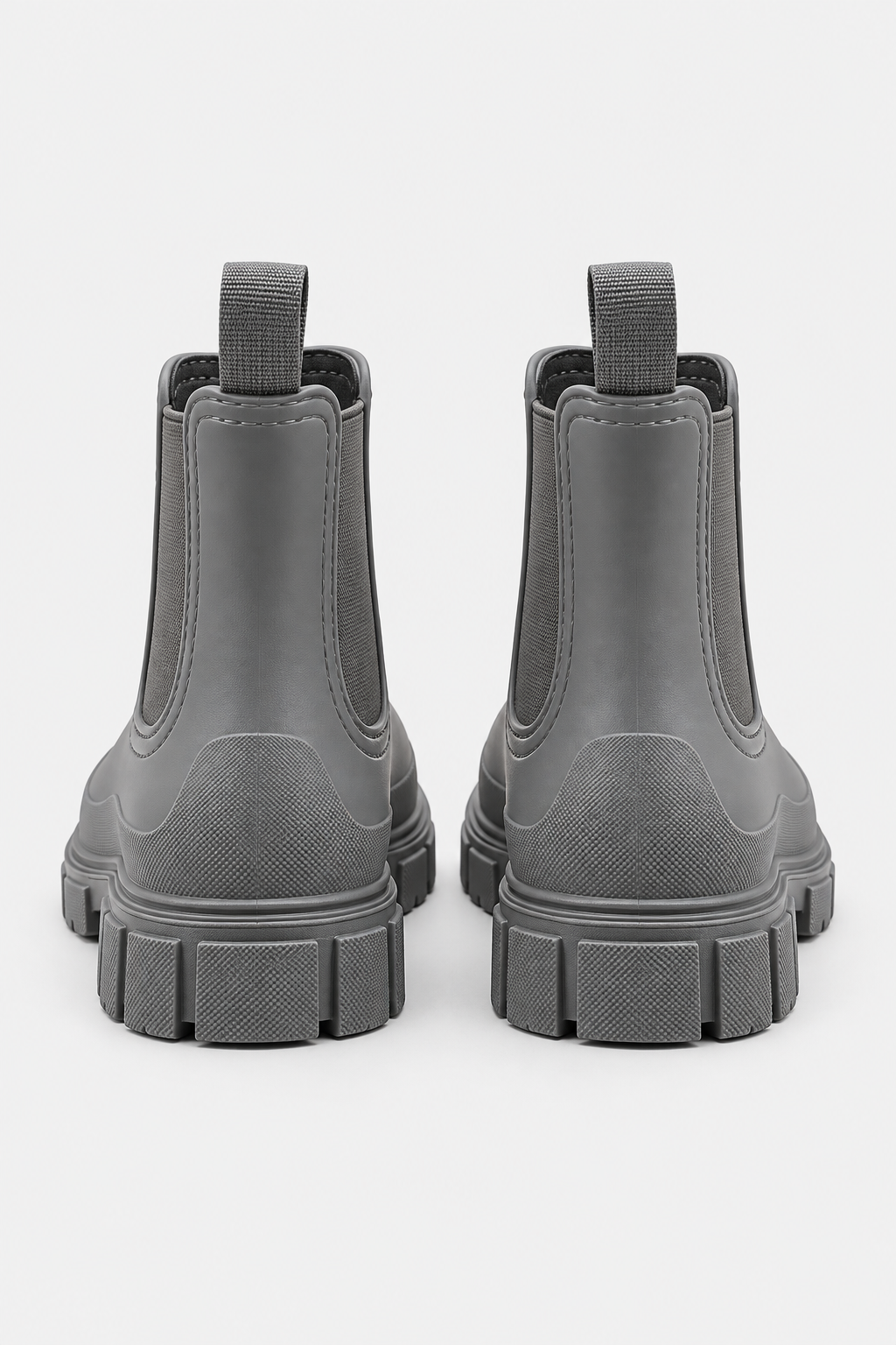 Women Waterproof Chunky Chelsea Boots Elastic Side