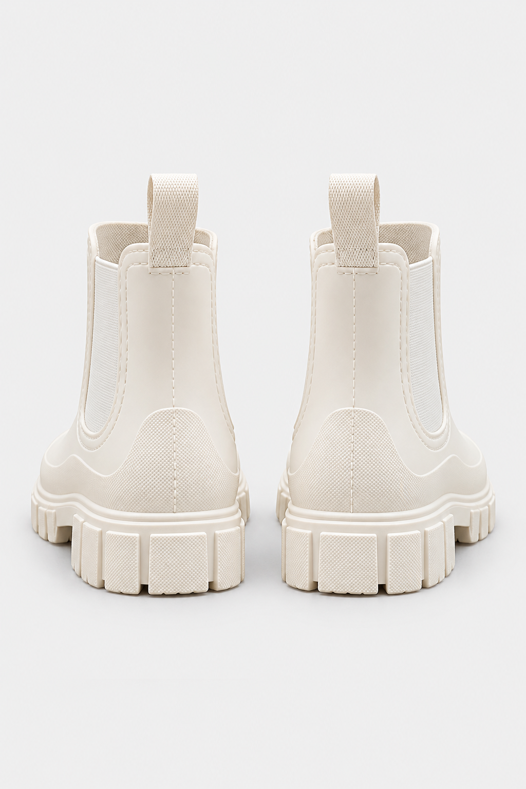 Women Waterproof Chunky Chelsea Boots Elastic Side